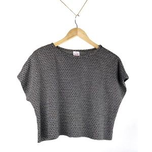 Vintage | Graff California Geo Pattern Draped Top